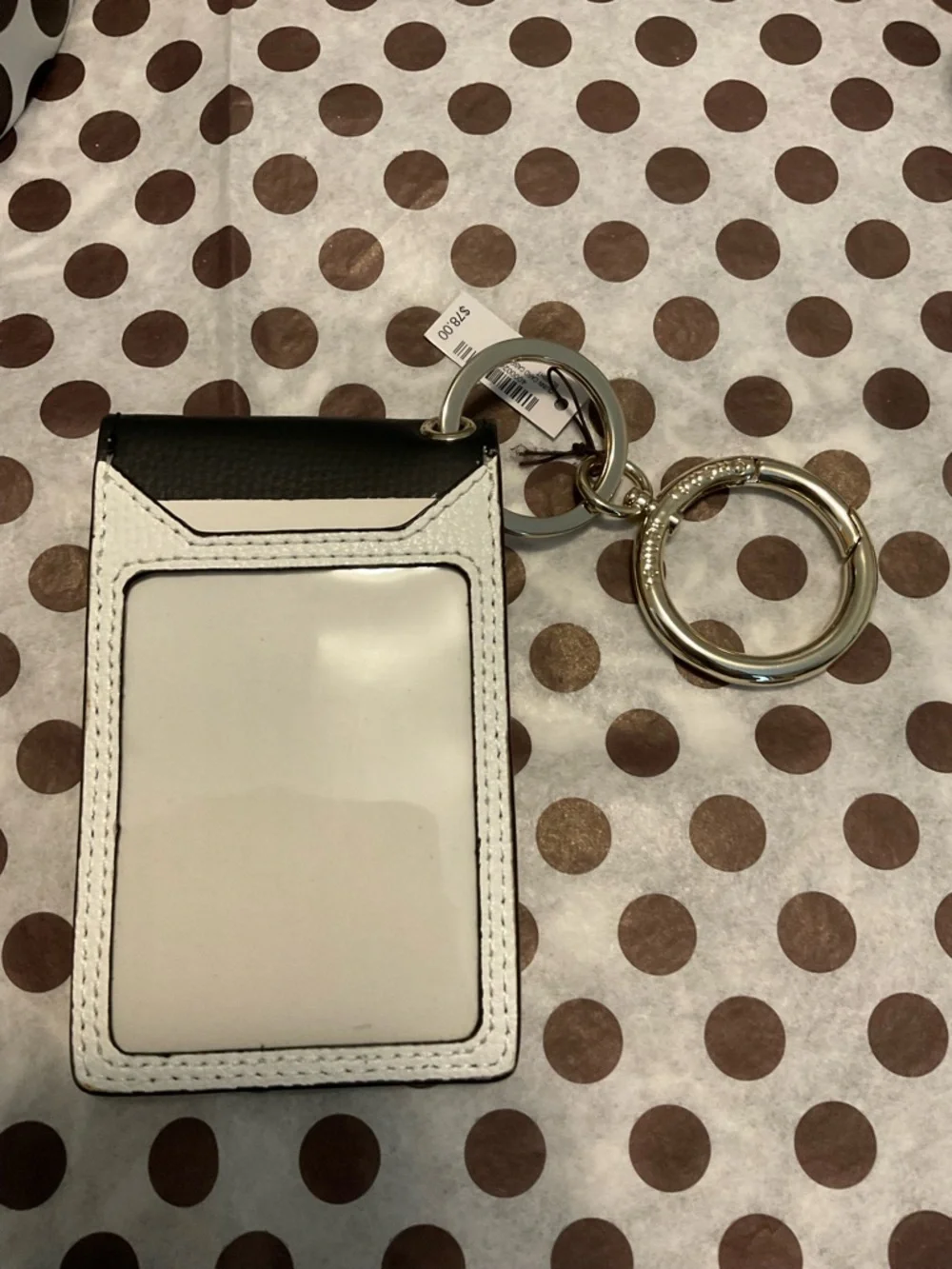 NWT Henri Bendel Quinn Card Case Holder Key Chain Purse Charm w Dust Bag